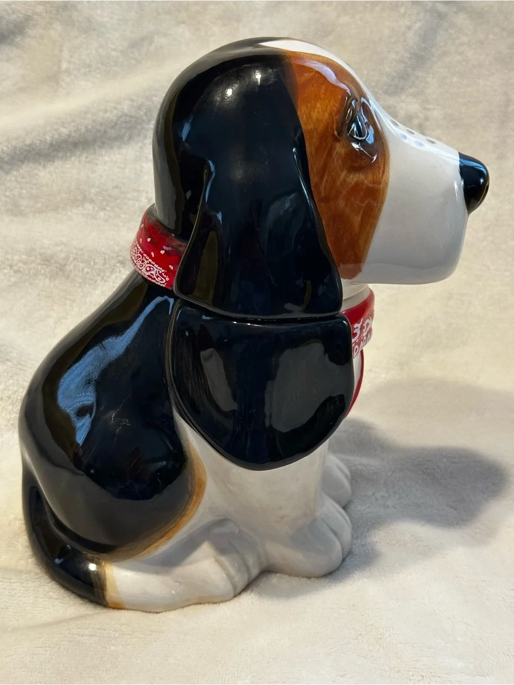 Pioneer Woman Henry Basset Hound Dog Treat Candy Cookie Jar 7.75” Tall Puppy NWT
